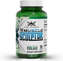 Alquimia Vital El Escultor del Musculo – Constructor del Musculo con Vitamina B3, B6, Phosphatidylserine, Epicatechin & Cayenne – Apoya el Crecimiento del Musculo, Focus, Energía y Sintesis Proteína, Made in USA – 90 cápsulas