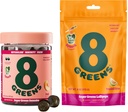 8Greens Daily Greens Gummies and Lollipops, Energy & Immune Support,Gluten-Free, Vegan, Non-GMO, No Artificial Colors & Flavors