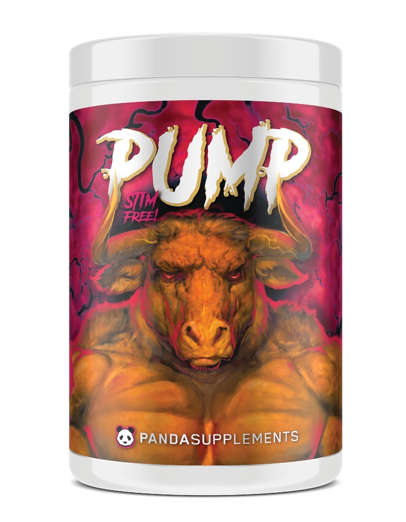 Underground Bio Labs Panda Supps Pump: Stimulant-Free Pre-Workout, No-Clump Formula w/10G L-Citrulline Malate, Alpha GPC, Lions Mane,CognatiQ™, AmentoPump™ 40 Scoops (Sweet Black Cherry)