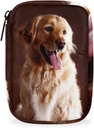 Golden Retriever Dog Pill Case Weekly Medicine Organizer with Travel Bag Seven-Day Pill Box Vitamin Supplement Box Fish Oil Pills Holder