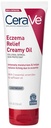 CeraVe Eczema Relief Creamy Body Oil, Eczema Calming Cream with Colloidal Oatmeal " Safflower Oil For Dry Skin " Itchy Skin Relief, Steroid Free " Paraben Free, 8 Ounce