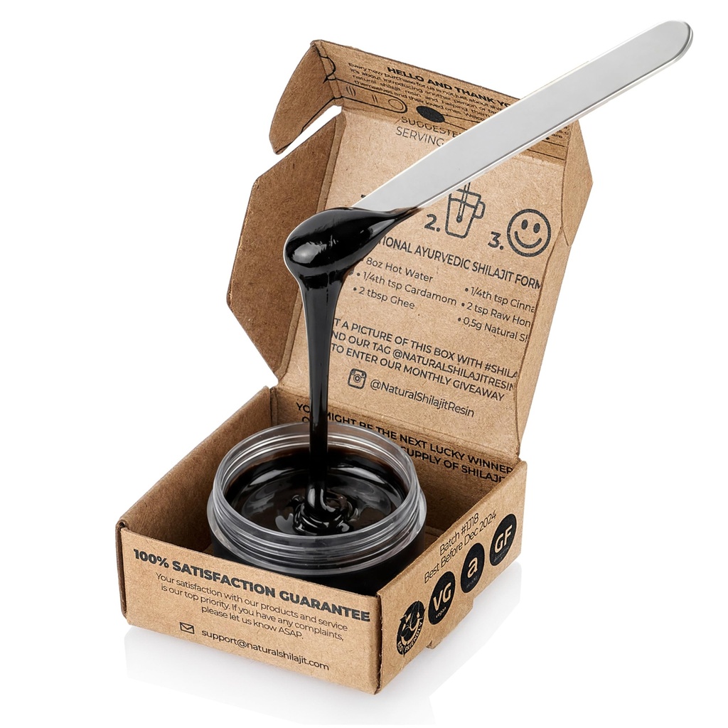 NATURAL SHILAJIT Resin - Shilajit for Men ' Women with Fulvic Acid " Trace Minerals, Plant Based Nutrients for Energy, Immune Support " Vitality Resin