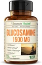 Glucosamine Sulfate 1500mg w/Potassium – FSA Eligible Joint Support Supplement for Cartilage, Bone & Joint Health, Occasional Discomfort Relief for Back, Knees & Hands – Glucosamine Complex 120 Tabs