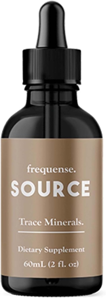 FREQUENSE - Fuente Trace Minerals - Fulvic Mineral Powder for Bone Health, Nutrient Absorption, Skin Support, Gut Health & Electrolytes - 60 ml