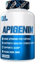Evlution Puro Apigenin Suplemento de Chamomile Extract - Apigenin relajante 50mg Bioflavonoide Stress and Mood Support Nutrition High Bioavailable Vegan Non-GMO Herbal Sleep Suplemento
