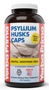 Yerba Prima Psyllium Husks Caps, 625 mg, 400 cápsulas - Fibra natural para hombres y mujeres - Suplemento de apoyo regularidad