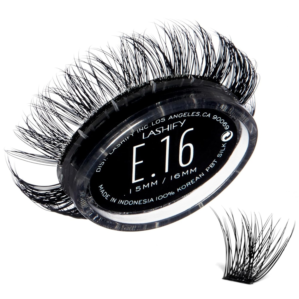 Lashify Extreme 16mm Gossamer DIY Eyelash Extensiones Rellenar, Negro, Easy False pestañas Para Añadir Tremendo volumen