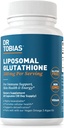 Dr. Tobias Liposomal Glutathione, 500mg Por Serving - Suplemento Glutathione altamente biodisponible, apoya la energía, la piel &amp; la salud inmune - Vegan, libre de gluten, no transgénico, 60 cápsulas, 30 servicios