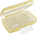 EZY DOSE Moisture-Proof Pill Case, Planner de Medicina, Caja de Organizador de Vitaminas, Travel-Friendly, Latch-Closure to Secure Contents, 4 Compartimientos Individuales de Múltiples Tamaños con sello de Pesa, Pequeña, Crema