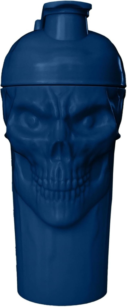 ¡JNX lanza la maldición! Skull Shaker Bottle, 24 onzas, Navy Limited Edition, Mezclador de Suplemento con Classic Loop Top