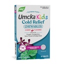 Nature's Way Umcka Kids Cold Relief Chewables, Homeopathic Cold Medicine and Remedy, Shortens & Reduces Severity of Cough, Congestion & Sore Throat for Children Ages 6+, Cherry Flavored, 10 Count