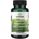 Swanson Full Spectrum Turmeric Hawthorn &amp; Cayenne 60 cápsulas