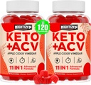 Manzana Vinagre Gummies, Max Strength Keto Acv Gummies with Green Tea, Probiotics, B12, B6, Keto Support, Apple Sider Vinegar with Mother for Detox &amp; Cleanse, Digestion & Gut, Vegan, 120 Condes
