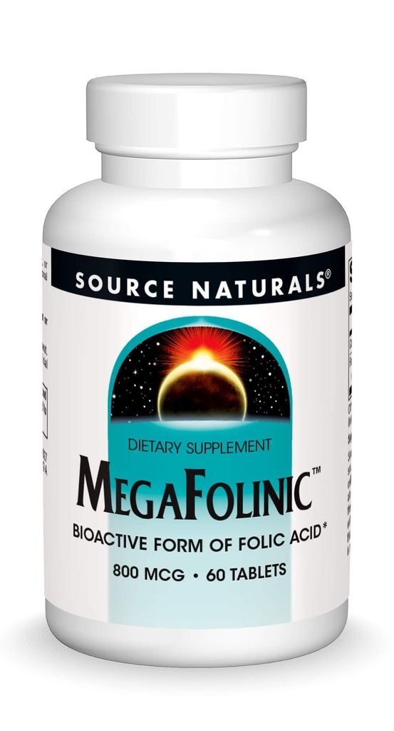Fuente Naturales MegaFolinic 800mcg - 60 Tablets