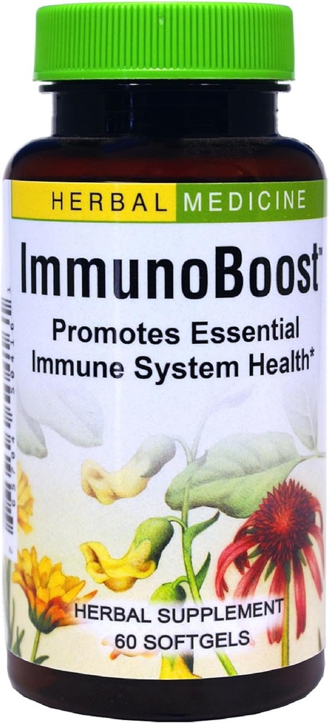 Herbs Etc. Immunoboost - Herbal Supplement for Immune System Support - Immune Health Support with Echinacea Angustifolia, Astragalus & Calendula - Gluten-Free - 60 Softgels (60 Servings)