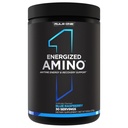 Regla 1 Proteínas Energizadas Amino – En cualquier momento de energía y recuperación Soporte con BCAAs, Glutamina, Citrullina, Beta Alanine, Caffeine de Green Coffee y Tea Leaf Extractos (Blue Raspberry, 30 Servings)