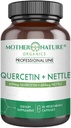 Quercetin 600mg & Nettle 600mg - Natural Flavonoids Supplement for Seasonal Irritants, Immune Response, Healthy Aging and Longevity - Non Drowsy, Non GMO, Vegan - (90 Capsules)