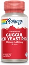 SOLARAY Guggul Gum Extract &amp; Red Yeast Rice ← Healthy Cardiovascular Function Apoyo Silencio Antigua Medicina China &amp; Medicina Ayurvédica Combo tención 60ct