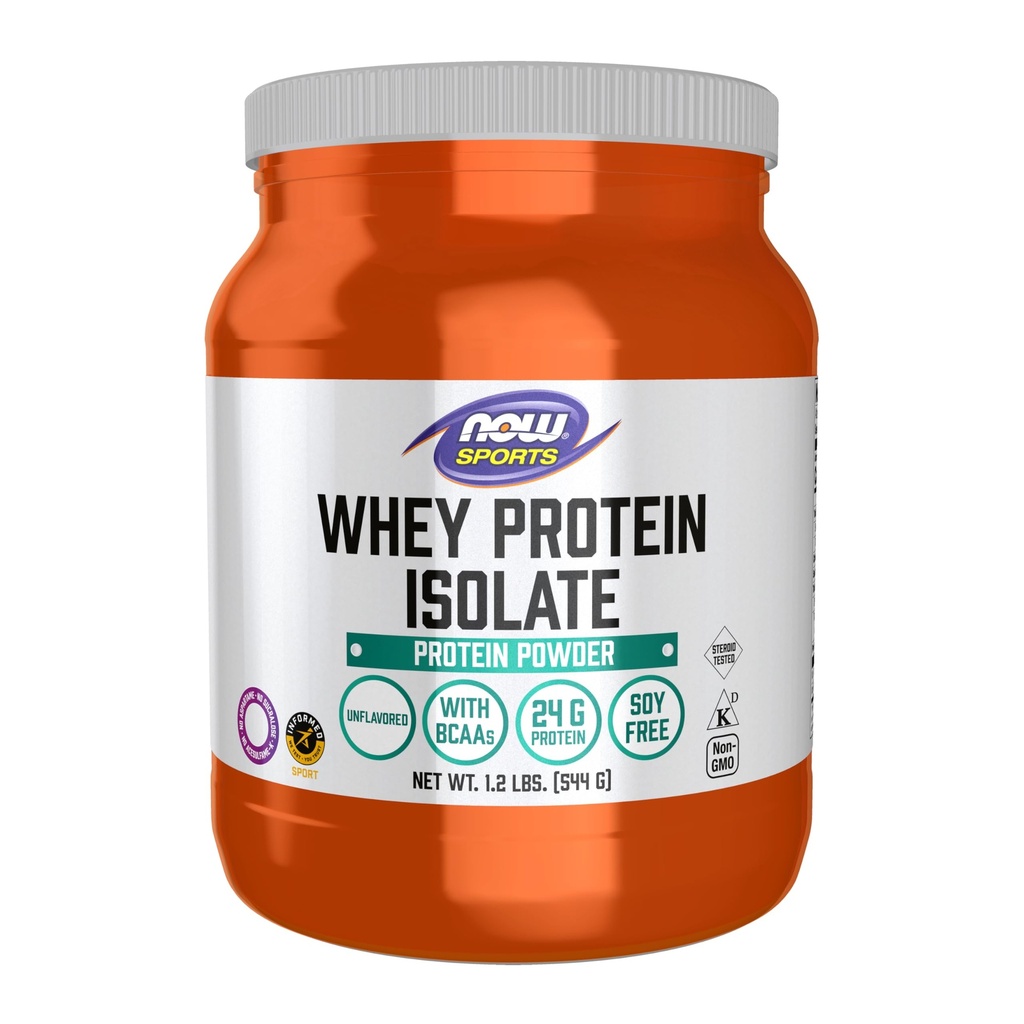 AHORA Sports Whey Protein Isolate Powder con BCAAs - Desenflavorado - 1.2 lb