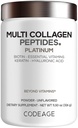 Codeage Multi Collagen Powder, Biotin 10000mcg, Keratin, Unflavored, 11 oz
