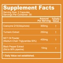 CoQ10 300mg cápsulas, Suplemento vegano para la producción de energía, no GMO, sin gluten - 60 cápsulas vegetales