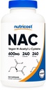 Nutricost N-Acetyl L-Cysteine (NAC) 600mg, 240 cápsulas vegetarianas - Vegan, No GMO, Gluten Free
