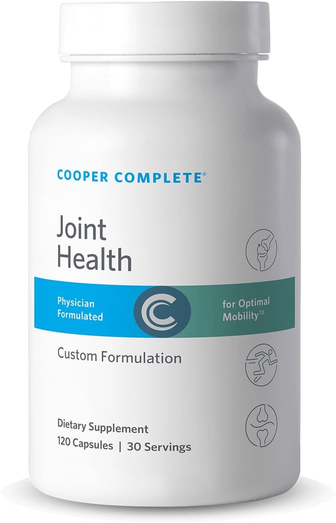 Cooper Complete - Suplemento Conjunto de Salud - Glucosamina, Condroitina, Gelatina, Bromelaina - 30 Serviciones por Botella. Paquete de 3