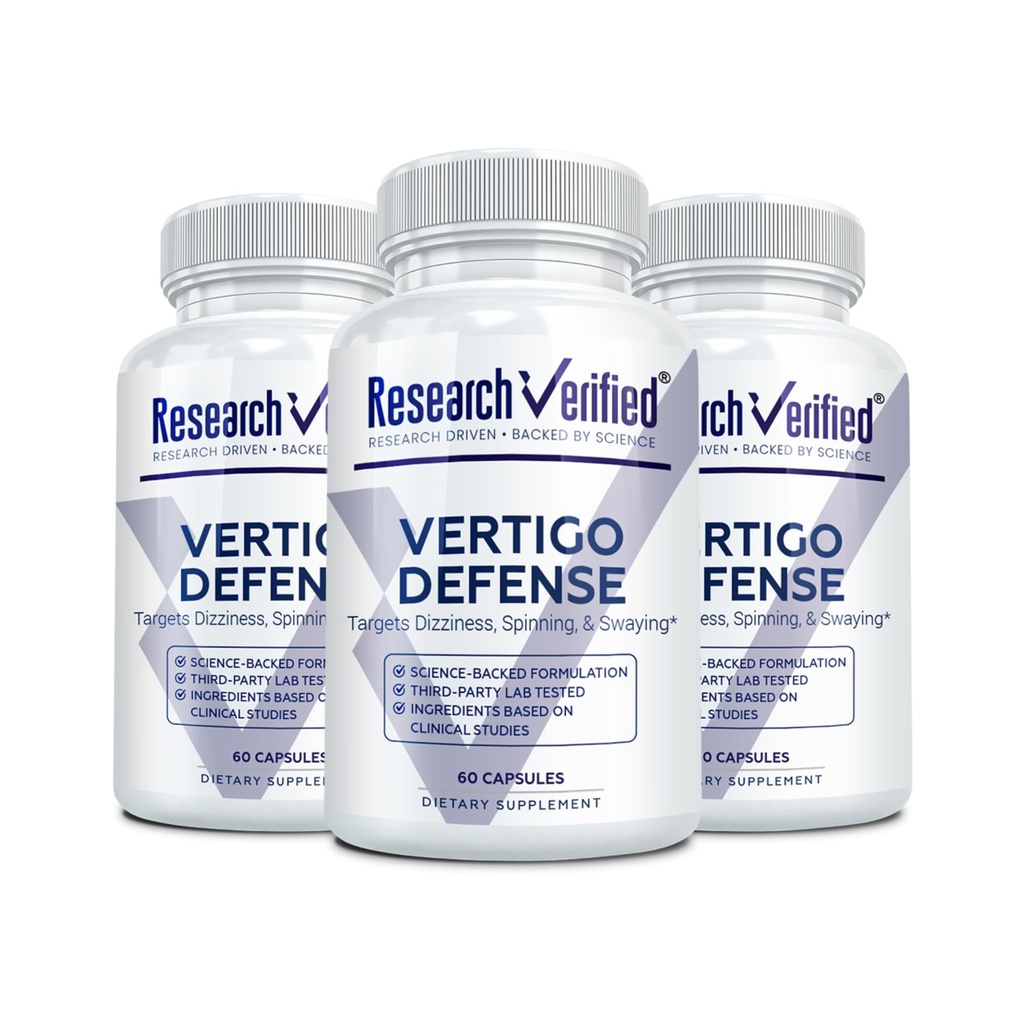 Investigación Vertigo Defensa Verificado - Soothe Symptoms and Support Inner Ear Balance - Vitamina D3, Ginger, Ginkgo Biloba, BioPerine - 180 Capsules
