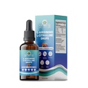 L-Arginina L-Citrulline cae líquido, L-Arginina para hombres con hierro y zinc, alta absorción L-Arginina L-Citrulline Suplementos, sublingual L-Arginina 1000 mg,Vegan, No GMO, 60ml