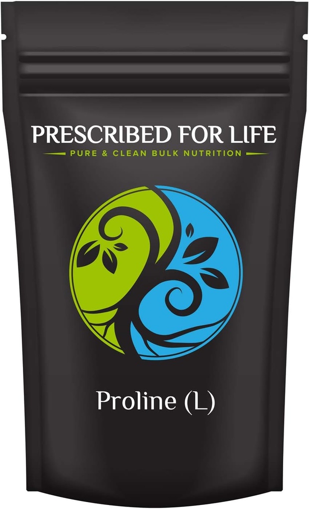 Prescribed For Life L Proline Powder | Pure USP Granular Amino Acid (1kg / 2.2lb)