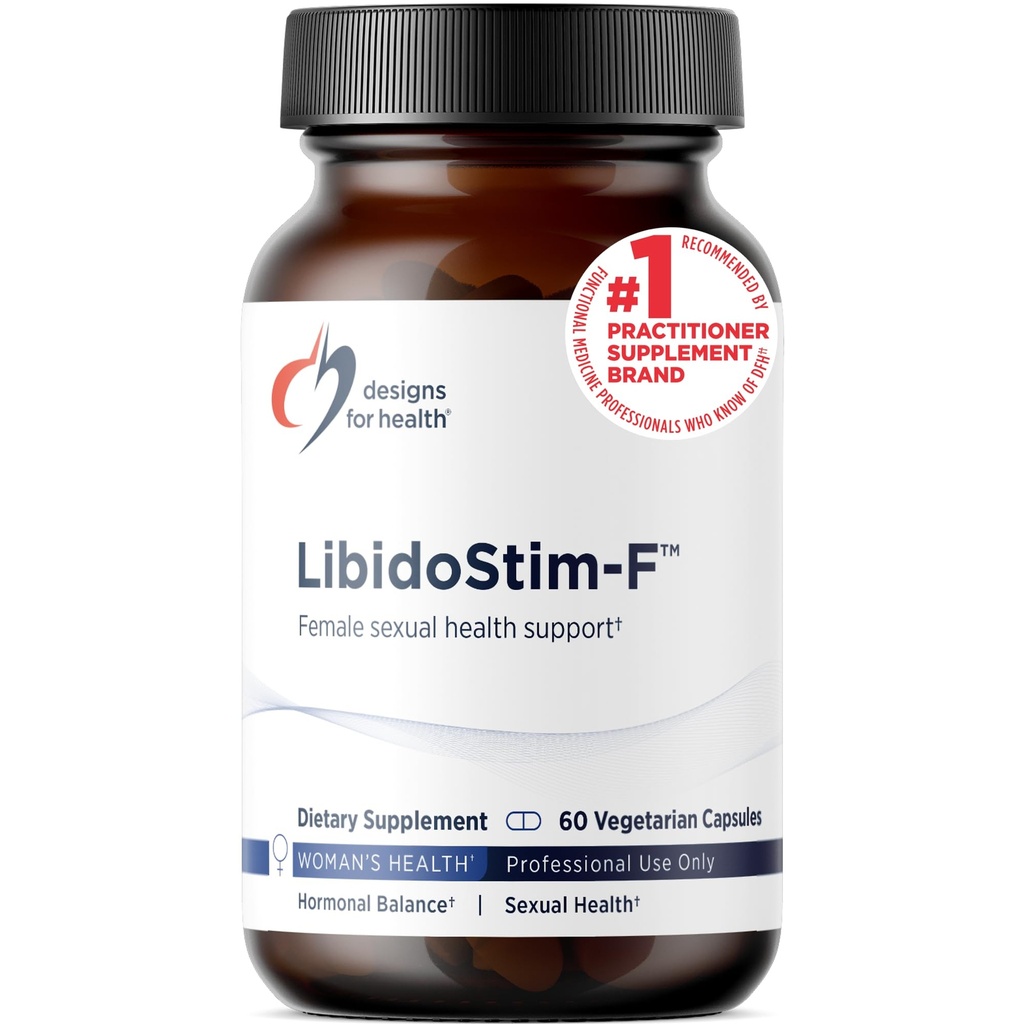 Designs for Health LibidoStim-F - Formula for Women with Tribulus, DHEA + Ginkgo Biloba - Non-GMO + Soy Free Female Health Support Supplement (60 Capsules)