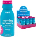 Recuperación de la mañana, electrolito con energía, leche bebe proprio fórmula para hidratar mientras bebe, líquido altamente fluido DHM, no GMO, Vegan, libre de gluten, Berry, paquete de 12