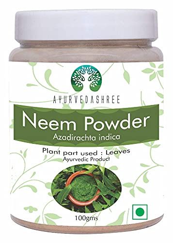 Neem Leaf Powder 100 Gm  Azadirachta Indica ← Wild Crafted Neem Leaf Powder ← Very Bitter Neem Supplement for Skin Hair and Detox ← Non GMO, Gluten Free, Vegan