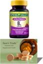 Spring Valley Vitamin B12| Fast Dissolve Tablets Dietary Supplement| Vitamin B12 5000 mcg |B Vitamins |Vitamin B12 Complex for Women and Men |45 Tablets| Mixed Berry Flavor + Sam's T. Vitamins Guide