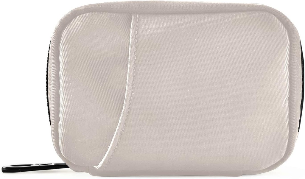 Naanle Pill Box 7 Day Pill Case Travel Pill Organizer Bag Zipper Portable Weekly Compact Size Vitamin Supplement Holder Solid Color Khaki Z - Khaki 4.6 x 3.14 x 1.88 Inch 1.0 Conteo 0.12 kilogramos