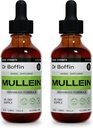 Mullein Leaf Liquid Extract 2 Fl Oz (Pack of 2) - Extra Strenght ¦ Advanced Formula - Suplemento natural Liquid Tintura - Lung Cleanse and Detox - Respiratory Health and Immune Support Drops