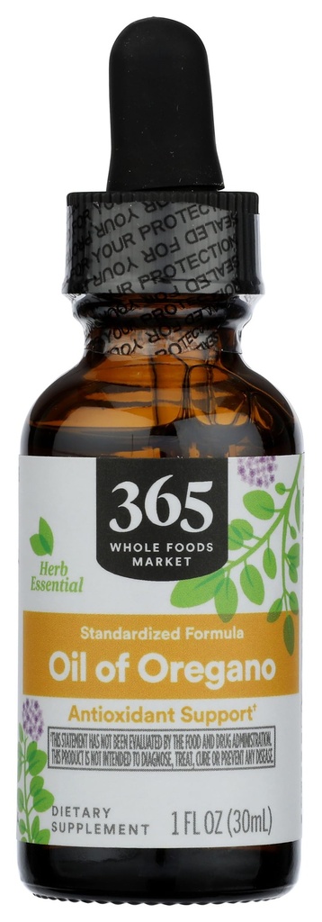 365 por Whole Foods Market, Oil of Oregano Liquid Extract, 1 Fl Oz