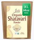 Jiva Organics Organic Shatavari Powder 14 Ounce Bulk Bag - Asparagus racemosus - Pure Ayurvedic Herb