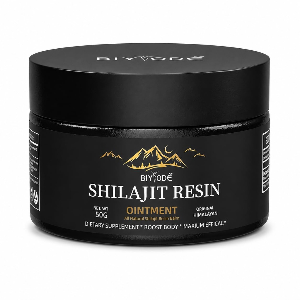Himalayan Puro Shilajit Resin 600mg 100 Servimientos con ácido fúlvico &amp; 85+ Trace Minerals Vegan Suplemento No-OMG Energía para Hombres &amp; Mujeres
