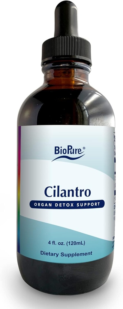 BioPure Cilantro Herbal Tintura – Potente Extracto Botánico Rico en Fitonutrientes Beneficiales y Compuestos Polifenólicos que soporta Immune, Detox Cleanse, Gut Health, " Wellness Global – 4 fl oz