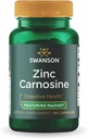 Swanson Ultra Zinc Carnosine (PepZinGI) - 60 Capsules - Natural Supplement for Gastric Health, Digestive Support, and Stomach Microbial Balance