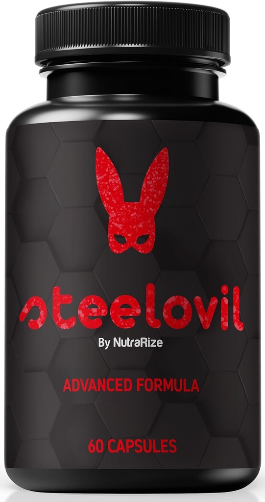 Steelovil Capsules for Men, Official Steelovil Pills for Comprehensive Support, All Natural Male Supplement to Support Energy and Overall Health, Steel ovil Pastillas Reviews (60 Capsules)