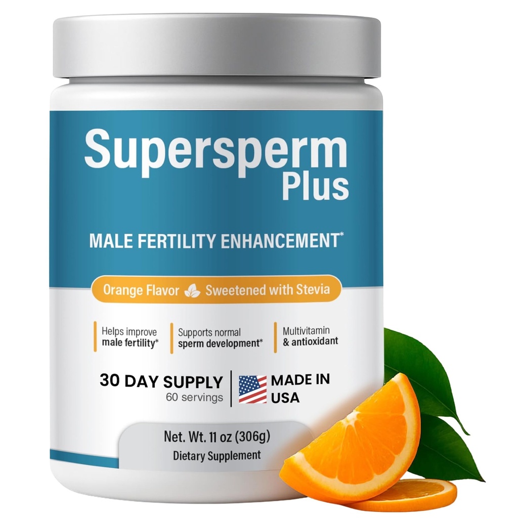 Suplemento de fertilidad masculina con L-Carnitina y L-Arginina, Fórmula de fertilidad de preconcepción para el conteo óptimo " Producción de volumen saludable, 1 mes de suministro (60 dosis) en Powder.