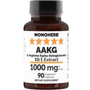 MONOHERB AAKG - L-Arginine Alpha-Ketoglutarate - 1000 mg - 90 cápsulas vegetarianas