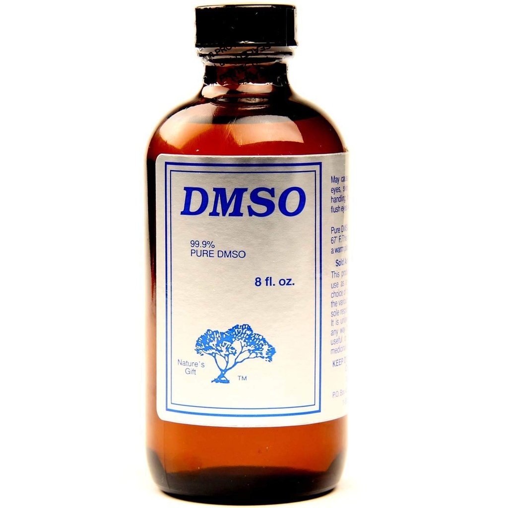Regalo de la naturaleza 99,9% DMSO Líquido - Botella de vidrio 8 Fl Oz