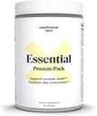 Paquete de salud de próstata esencial - Suplementos multivitamínicos diarios para hombres w/Saw Palmetto, vitaminas, minerales - Multivitamínico diario para hombres para apoyar la próstata &amp; salud general - 30 paquetes