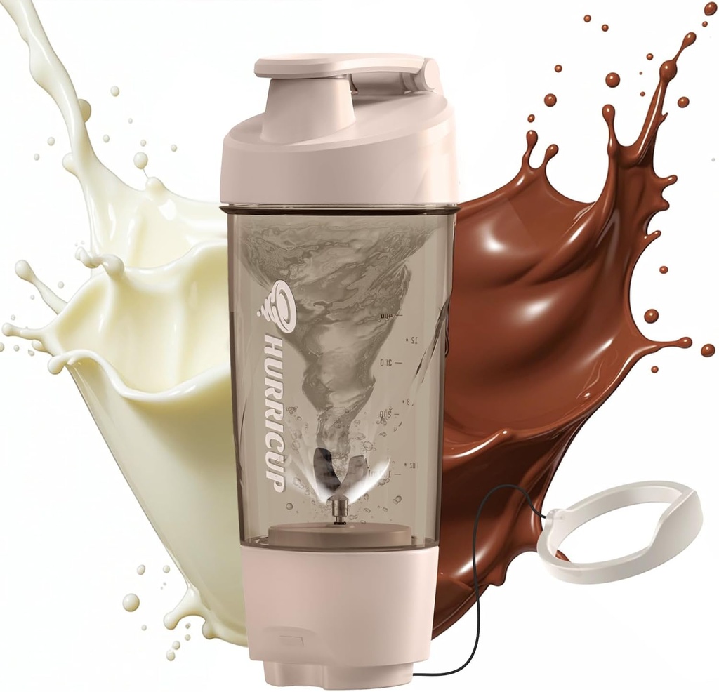 Hurricup 22 Oz Protein Shaker Botella para Protein Mixes, BPA Gratis Protein Shaker Cups for Protein Shakes, Whey Powder Smoothie Cup for Preworkout Mixer Bottle, Accesorios Gym para Hombres Mujer, Gray