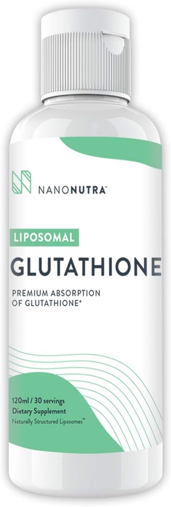 Liposomal Glutathione Antioxidante 500mg No GMO/Non Soy Setria Liquid Glutathione Suplemento TENIDO Best Natural Anti Aging Antioxidant 120ml - 30 Servings