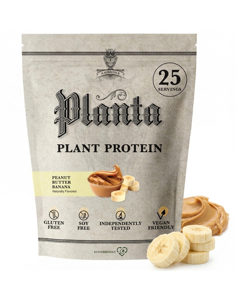 Ambrosia Planta - Proteína de base vegetal Premium (Peanut Butter Banana)