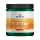 Swanson Vitamina C Polvo 100% ácido ascórbico puro, Apoyo al sistema inmunológico, Salud de la piel, Salud cardiovascular, Suplemento antioxidante 1000 mg (por servicio) 1 lb. 454 g